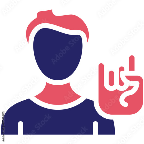 Subculture vector icon illustration of Lifestyles iconset.