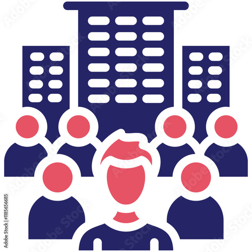Society vector icon illustration of Lifestyles iconset.