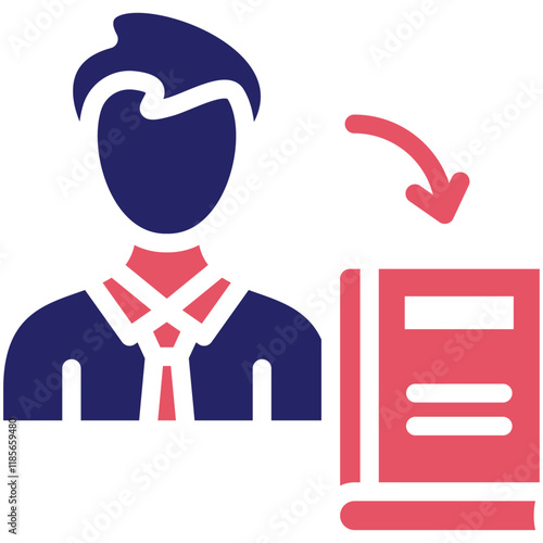 Recommendation vector icon illustration of Literature iconset.