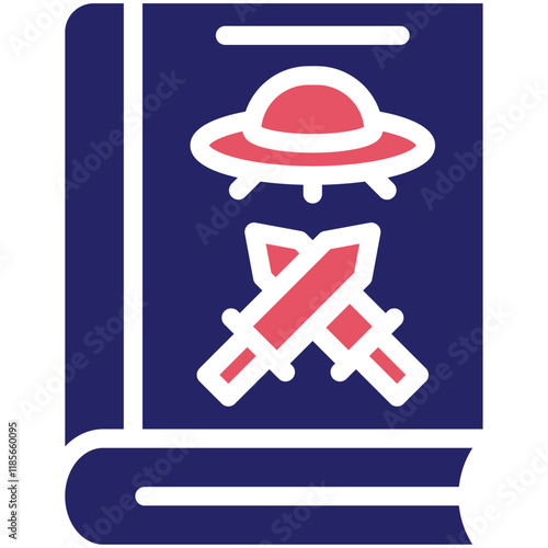 Fiction vector icon illustration of Literature iconset.