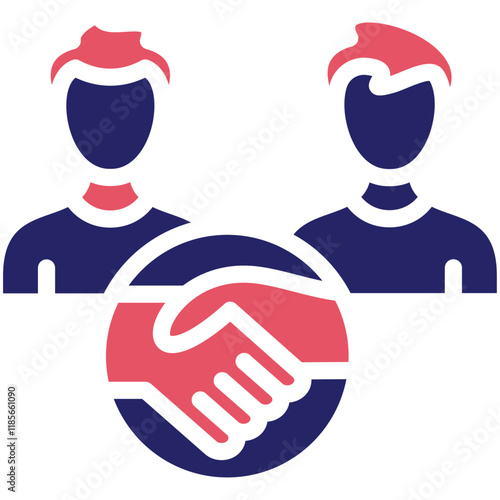 Solidarity vector icon illustration of Protesting and Civil Disobedience iconset.