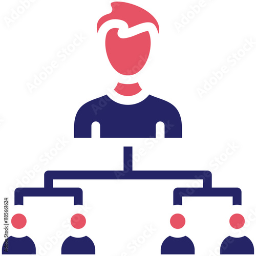Organization vector icon illustration of Protesting and Civil Disobedience iconset.