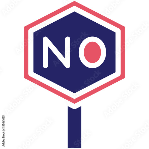 No vector icon illustration of Protesting and Civil Disobedience iconset.