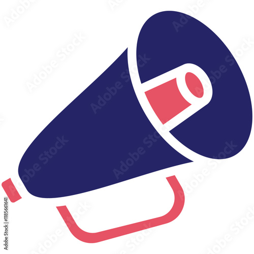 Megaphone vector icon illustration of Protesting and Civil Disobedience iconset.