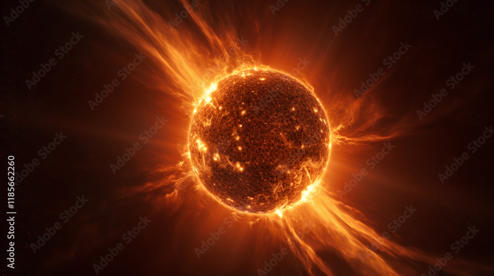 Fototapeta premium sun in the space