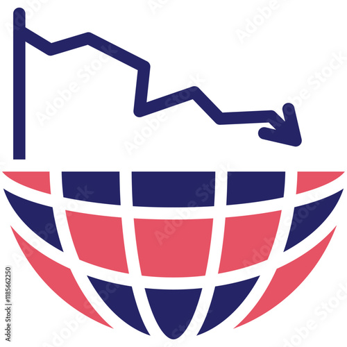 Crisis vector icon illustration of Protesting and Civil Disobedience iconset.