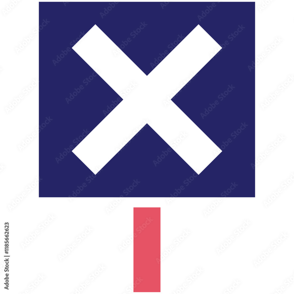 Obraz premium Against vector icon illustration of Protesting and Civil Disobedience iconset.