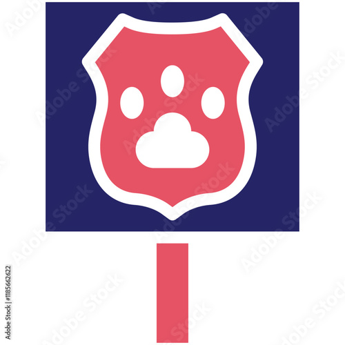 Animal Rights vector icon illustration of Protesting and Civil Disobedience iconset.