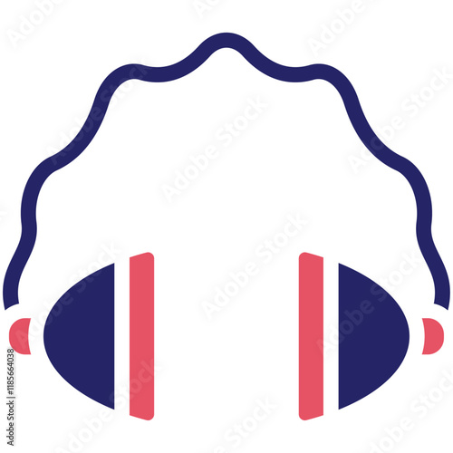 Safety Ear Muffs vector icon illustration of Home Improvements iconset.