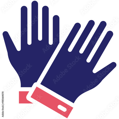 Protective Gloves vector icon illustration of Home Improvements iconset.