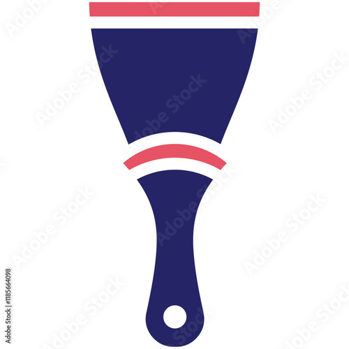 Putty Knife vector icon illustration of Home Improvements iconset.