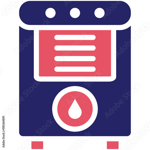 Dehumidifier vector icon illustration of Home Improvements iconset.
