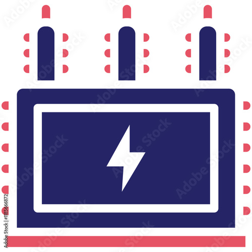 Transformer vector icon illustration of School iconset.