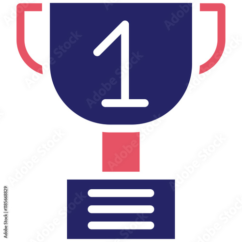 Trophy vector icon illustration of Soccer iconset.