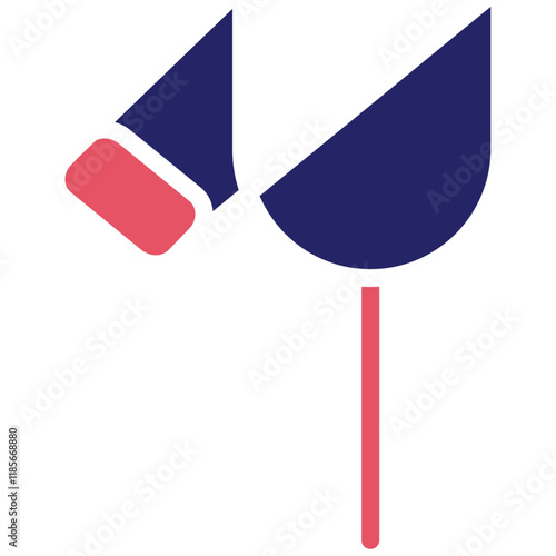 Slingshot vector icon illustration of Children Toys iconset.
