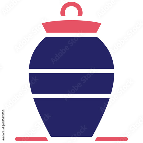 Cremation vector icon illustration of Funeral iconset.
