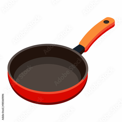 colorful illustration of a frying pan