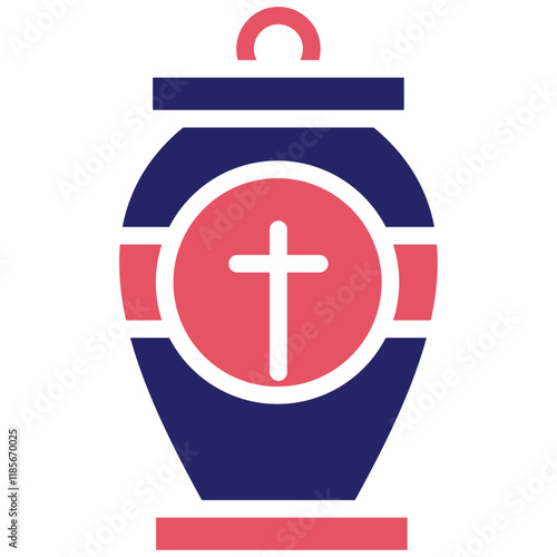 Ashes vector icon illustration of Funeral iconset.