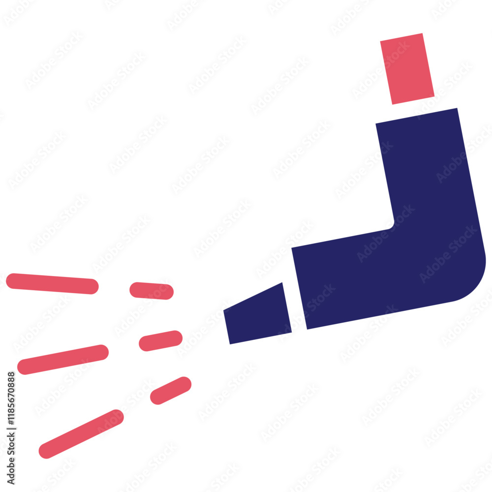 Inhaler vector icon illustration of Pharmacy iconset. Inhaler vector icon illustration of Pharmacy iconset.