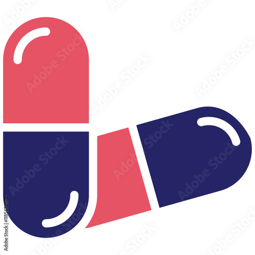 Capsule vector icon illustration of Pharmacy iconset.