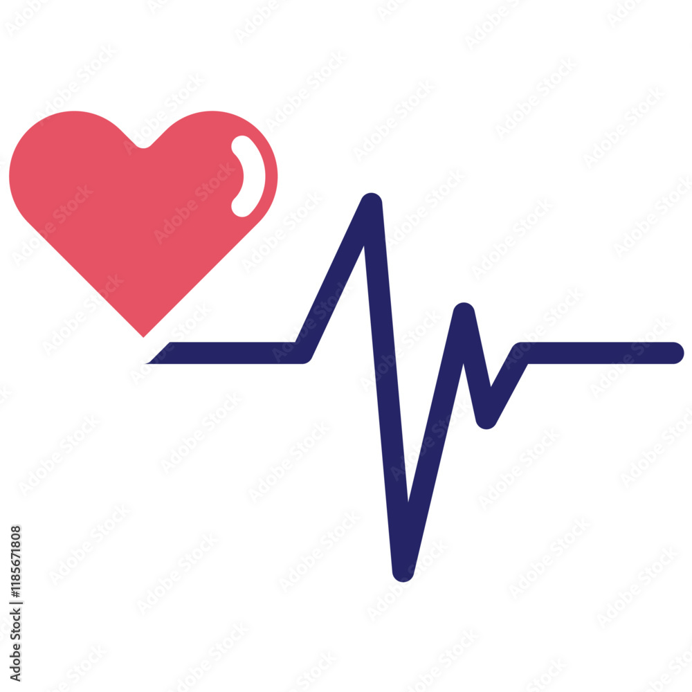 Heart Rate vector icon illustration of Pilates iconset. Heart Rate vector icon illustration of Pilates iconset.