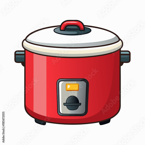 colorful illustration of a rice cooker