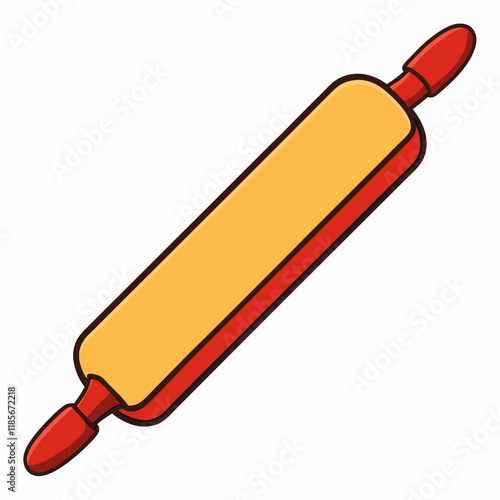 colorful illustration of a rolling pin