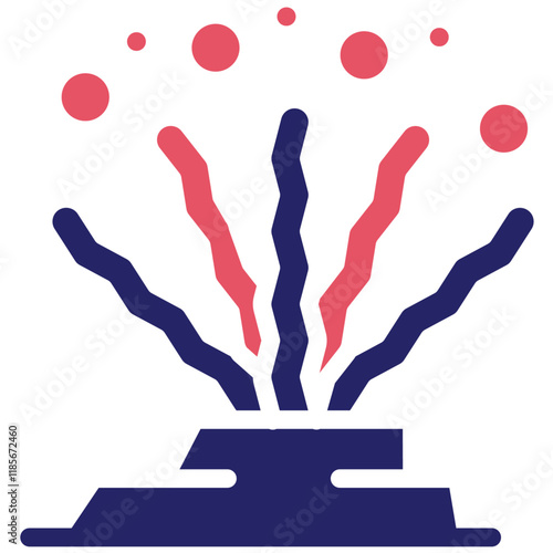 Seaweed vector icon illustration of Coastline iconset.