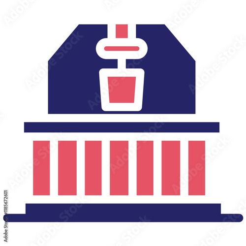 Zamzam Well vector icon illustration of Hajj Pilgrimage iconset.