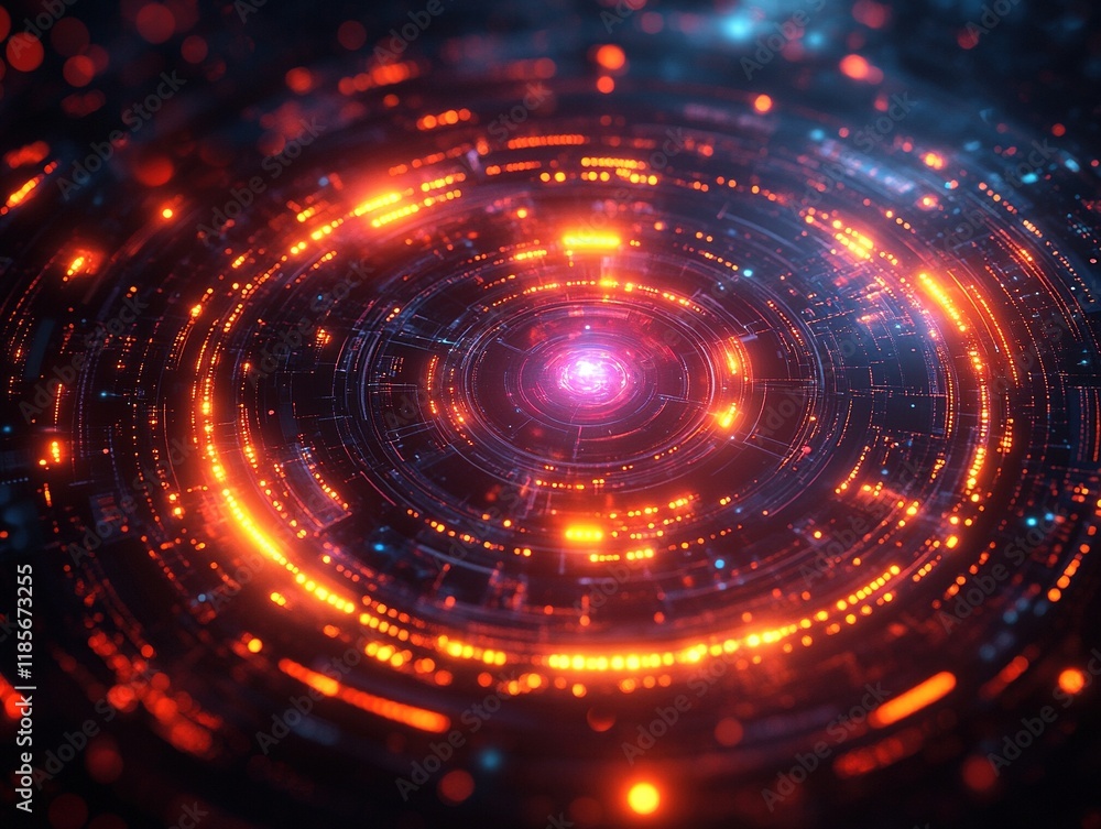 A vibrant, abstract representation of a cosmic swirl, featuring glowing elements and intricate patterns. A vibrant, abstract representation of a cosmic swirl, featuring glowing elements and intricate patterns.