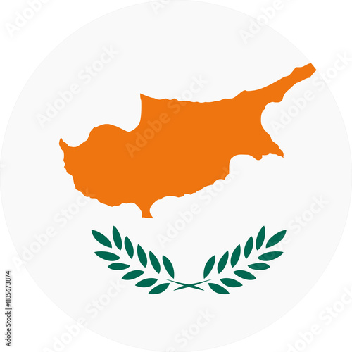 circle flag of Cyprus