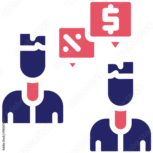 Backroom Bargain vector icon illustration of Corruption iconset.