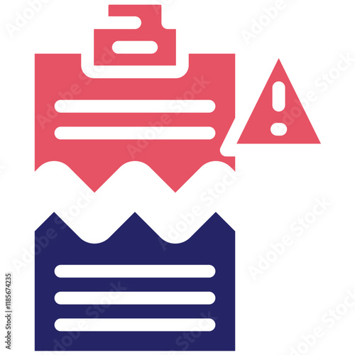 Corrupt Clipboard vector icon illustration of Corruption iconset.