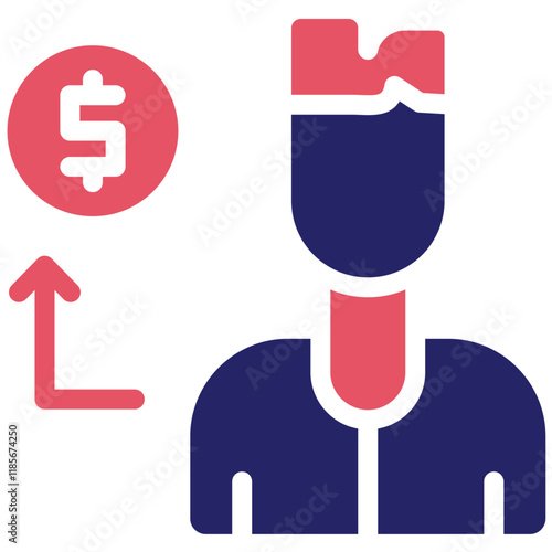 Graft Scheme vector icon illustration of Corruption iconset.