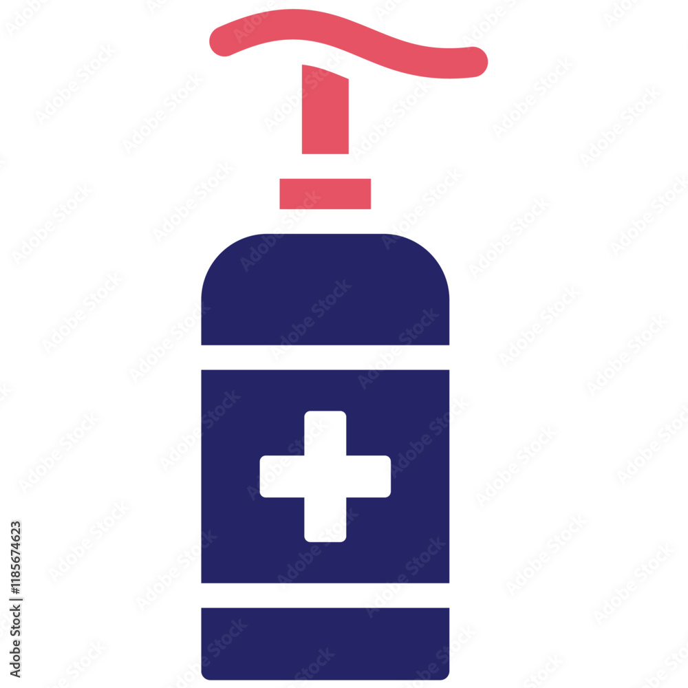 Hand Sanitizer Bottle vector icon illustration of Infectious Diseases iconset. Hand Sanitizer Bottle vector icon illustration of Infectious Diseases iconset.