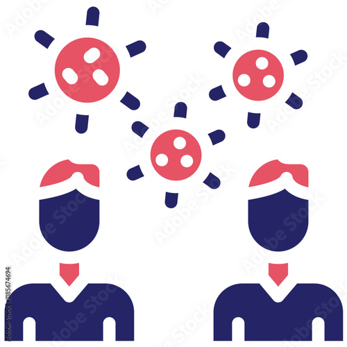 Disease Transmission vector icon illustration of Infectious Diseases iconset.