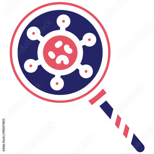 Virus Detector vector icon illustration of Infectious Diseases iconset.