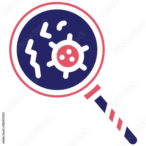 Pathogen Detection vector icon illustration of Infectious Diseases iconset.