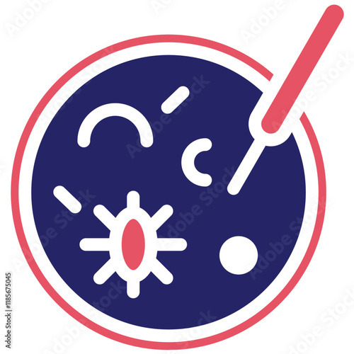 Pathogenic Sample vector icon illustration of Infectious Diseases iconset.