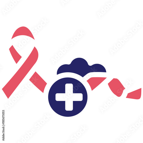 Oncology vector icon illustration of Chemotherapy iconset.