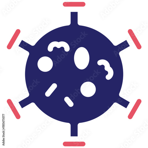 Cancer Cells vector icon illustration of Chemotherapy iconset.