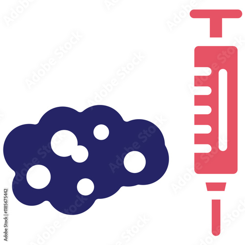 Cancer Immunotherapy vector icon illustration of Chemotherapy iconset.