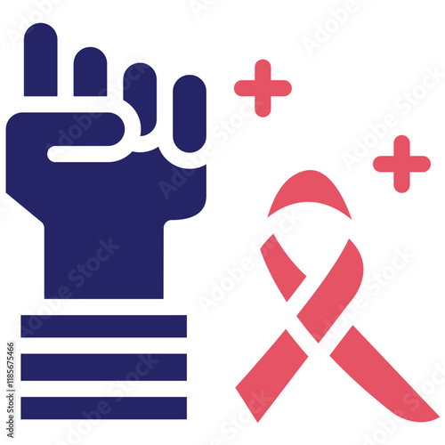 Survivorship Care vector icon illustration of Chemotherapy iconset. photo