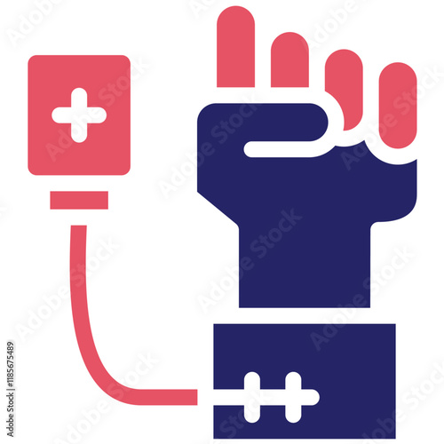 Chemotherapy Infusion vector icon illustration of Chemotherapy iconset.
