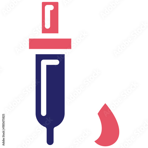 Pipette vector icon illustration of Lab iconset.