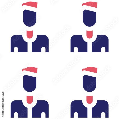 Squad vector icon illustration of Friendship iconset.