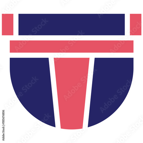 Jockstrap vector icon illustration of Rugby iconset.