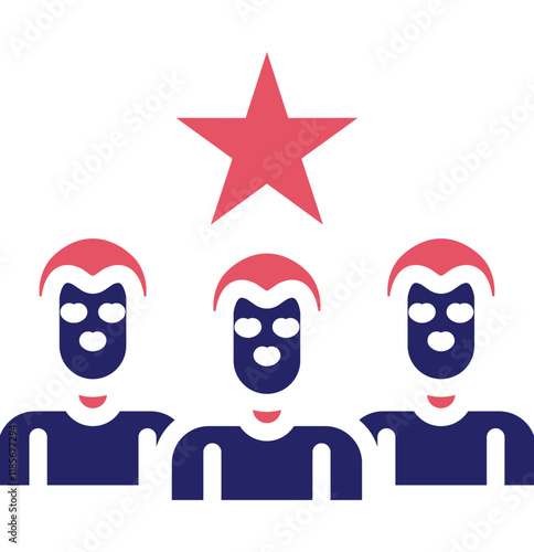 Market Leadership vector icon illustration of Business Analytics iconset.