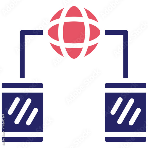 Network Compatibility vector icon illustration of Networking iconset.