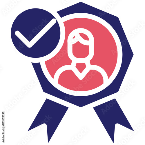 Trustworthiness vector icon illustration of Leadership iconset.